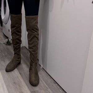 Marc Fisher Over-The-Knee Boots, Brown, 9W